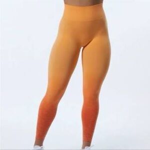Alphalete Gradient Orange Leggings